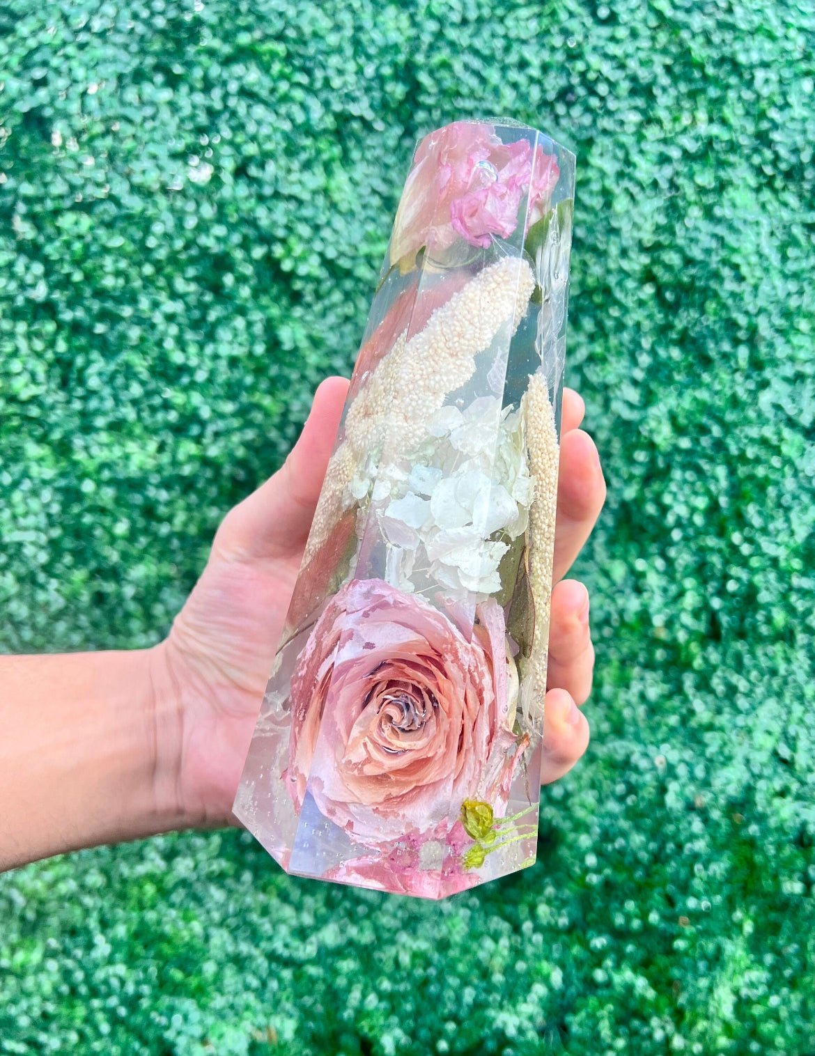 Resin Crystal Shaped Bookend Half Obelisk - Artisan Palace