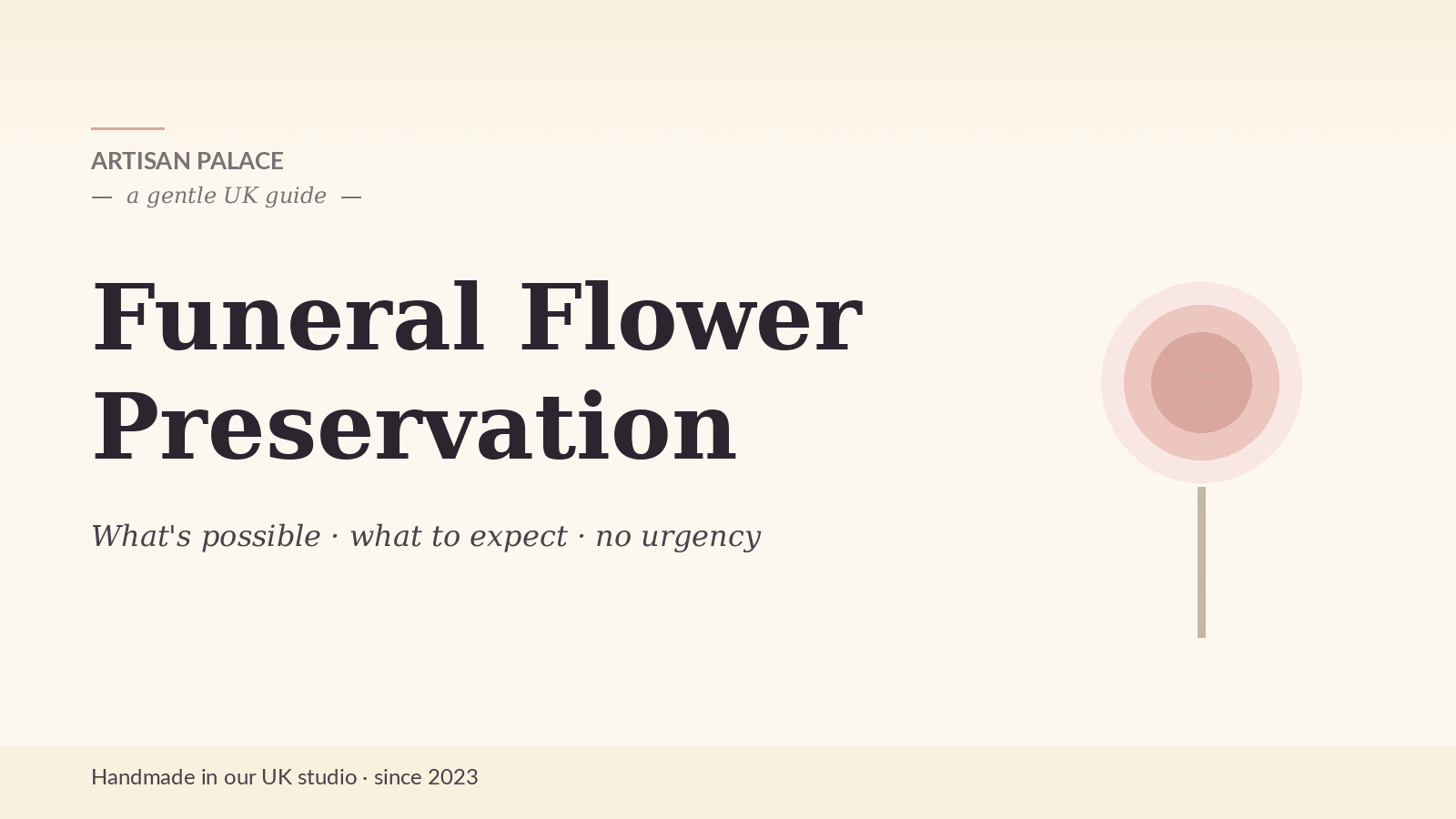 Funeral Flower Preservation: A Gentle UK Guide - Artisan Palace