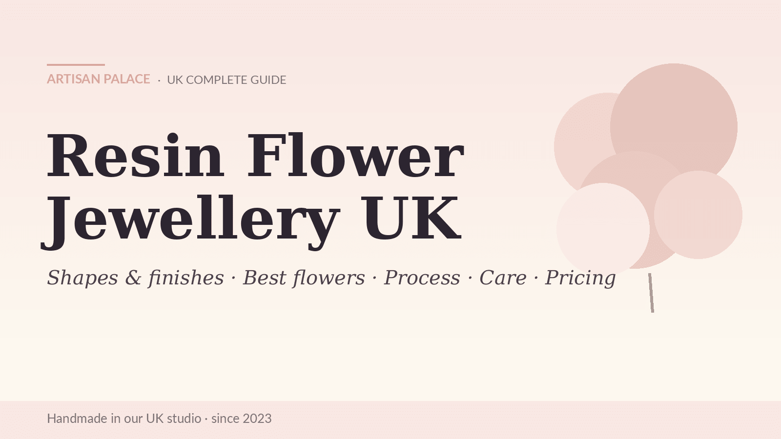 Resin Flower Jewellery UK: The Complete Guide - Artisan Palace