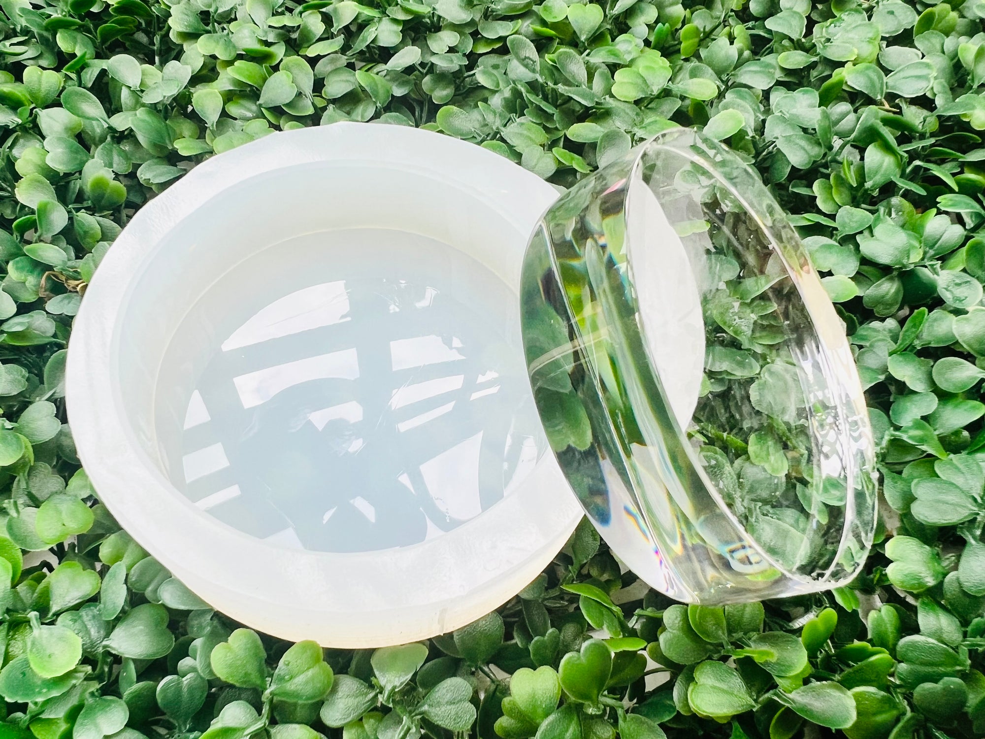 Coaster Round Circle Disk Platinum Silicone Mould - 11cm x 2cm - Perfect for Resin Art Flower Preservation Soap Dish Jewellery Display