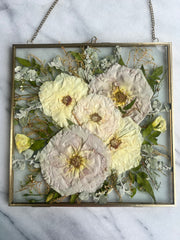 Pressed Flower Preservation Hanging Metal Wooden Frame
