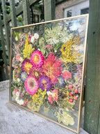 Pressed Flower Preservation Hanging Metal Wooden Frame