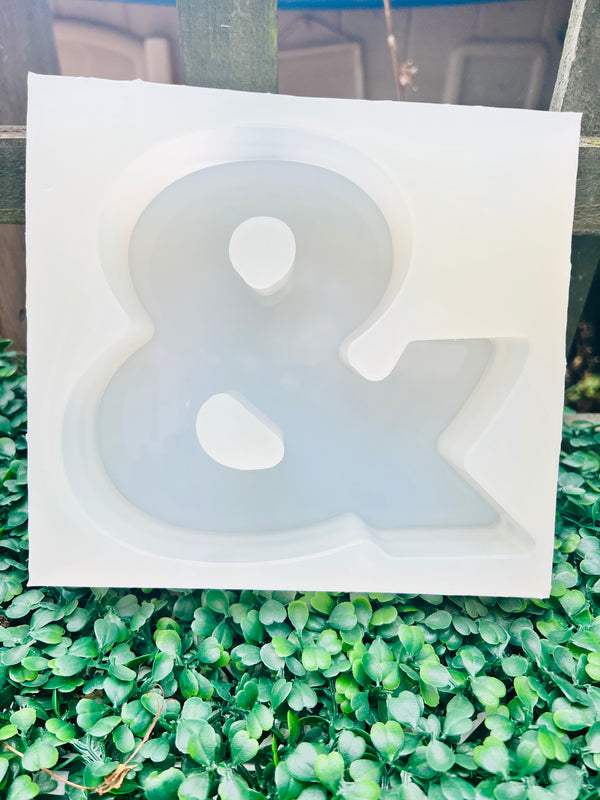 Large Platinum Silicone 15CM x 4CM Letter for Resin