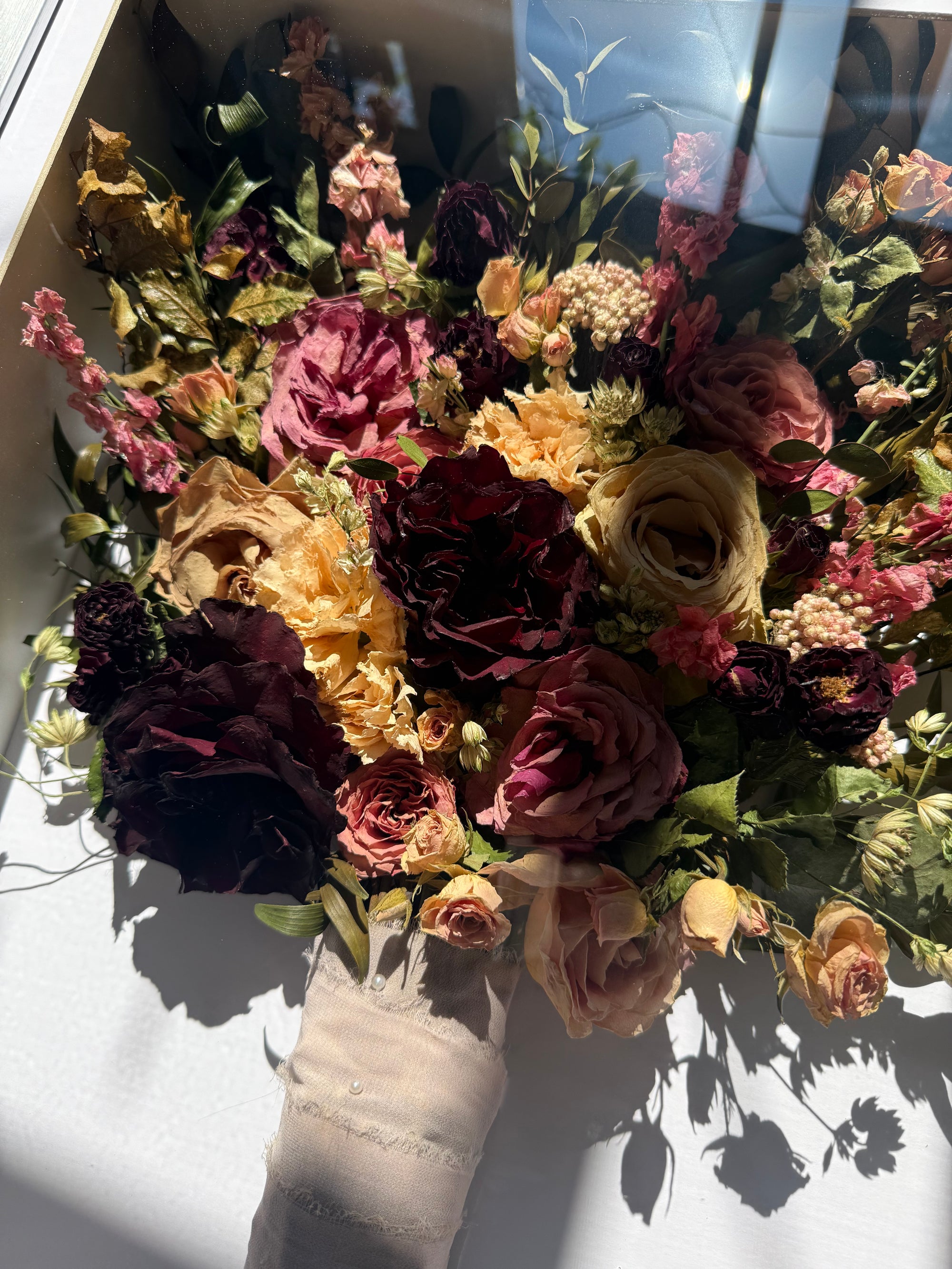 Flower Preservation Shadow Box Frames Wedding Flowers, Funeral Flowers, Anniversary Flowers - Preserve Your Memories a Timeless Keepsake