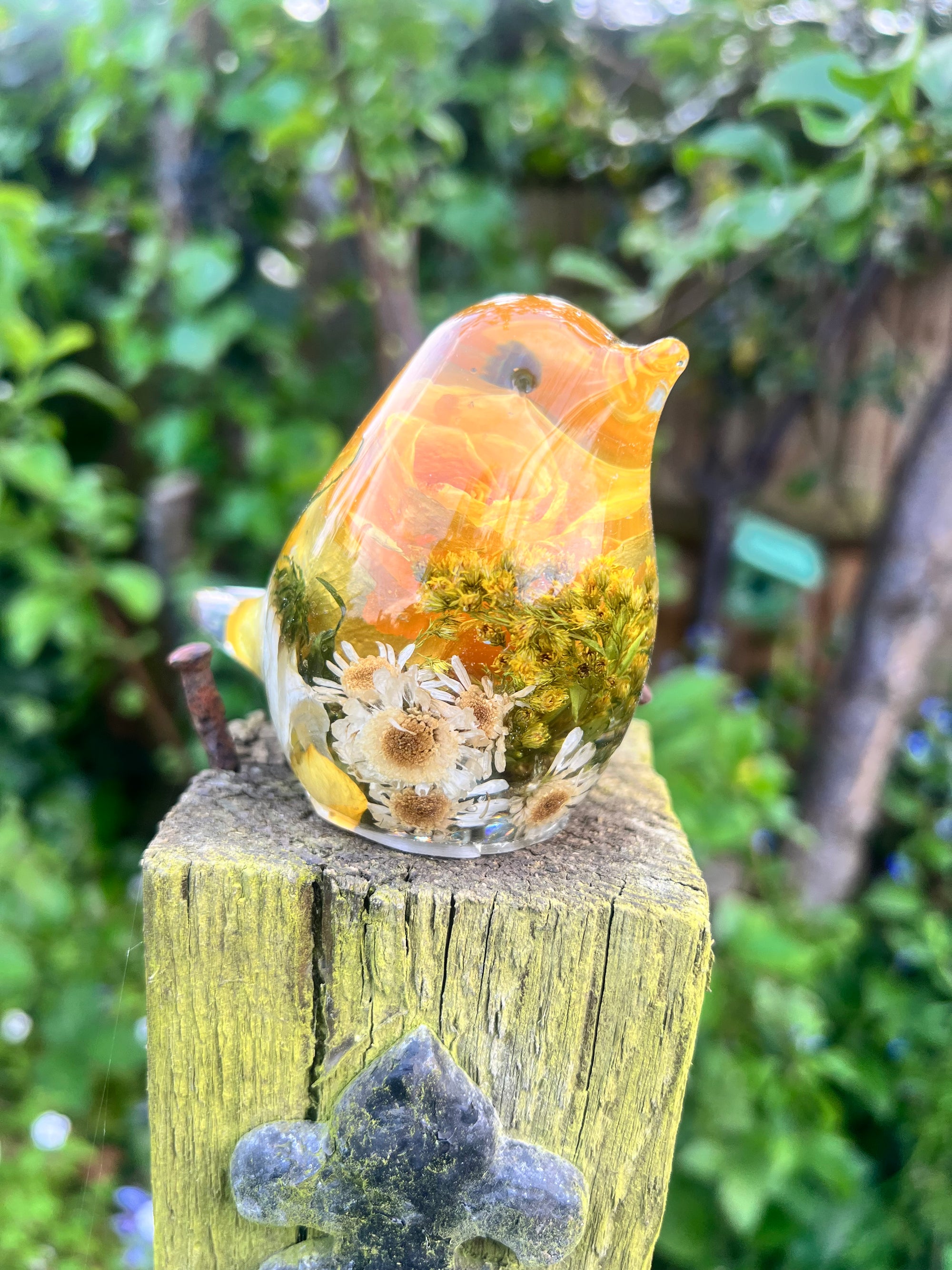 Resin Robin Bird Keepsake