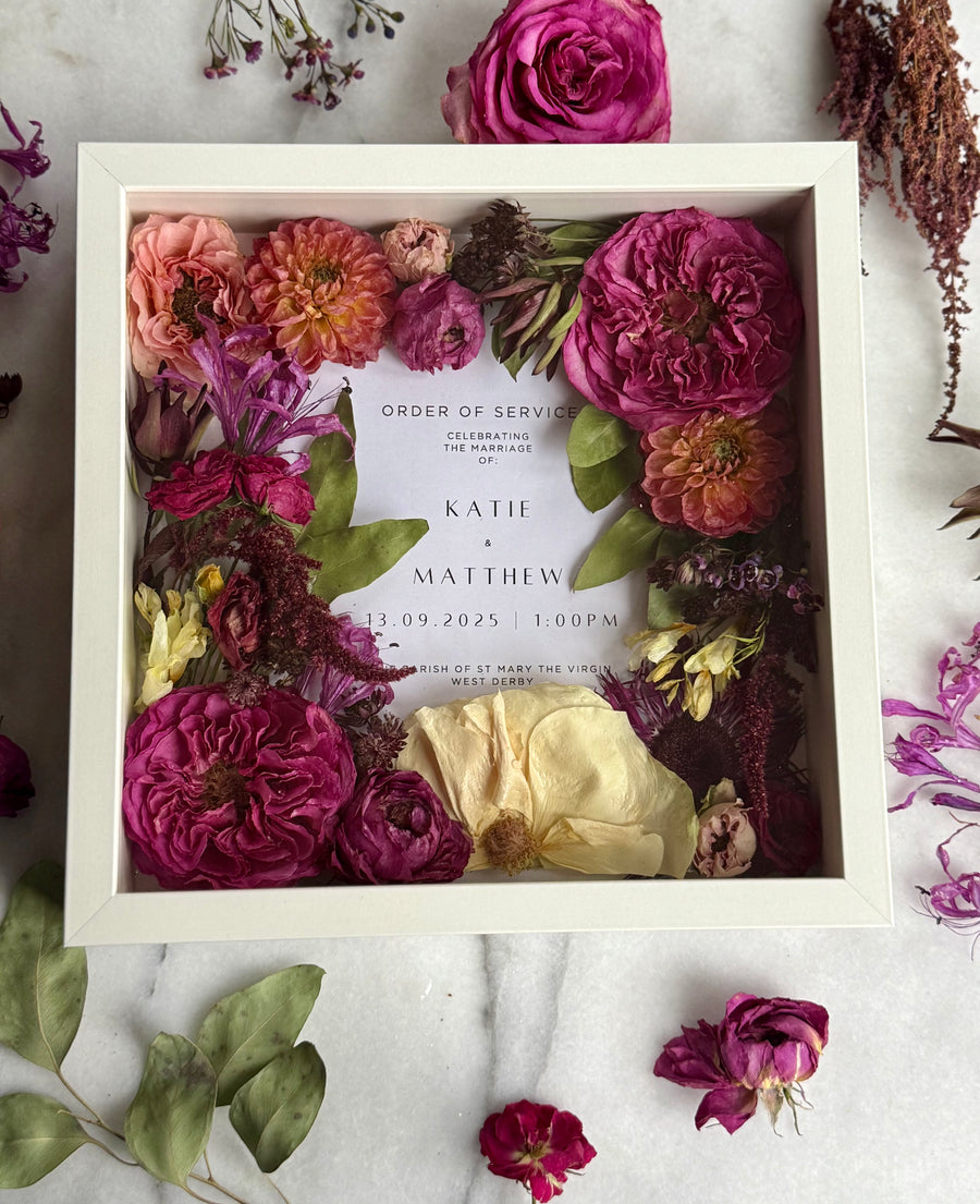 Pressed Flower Preservation Hanging Metal Wooden Frame