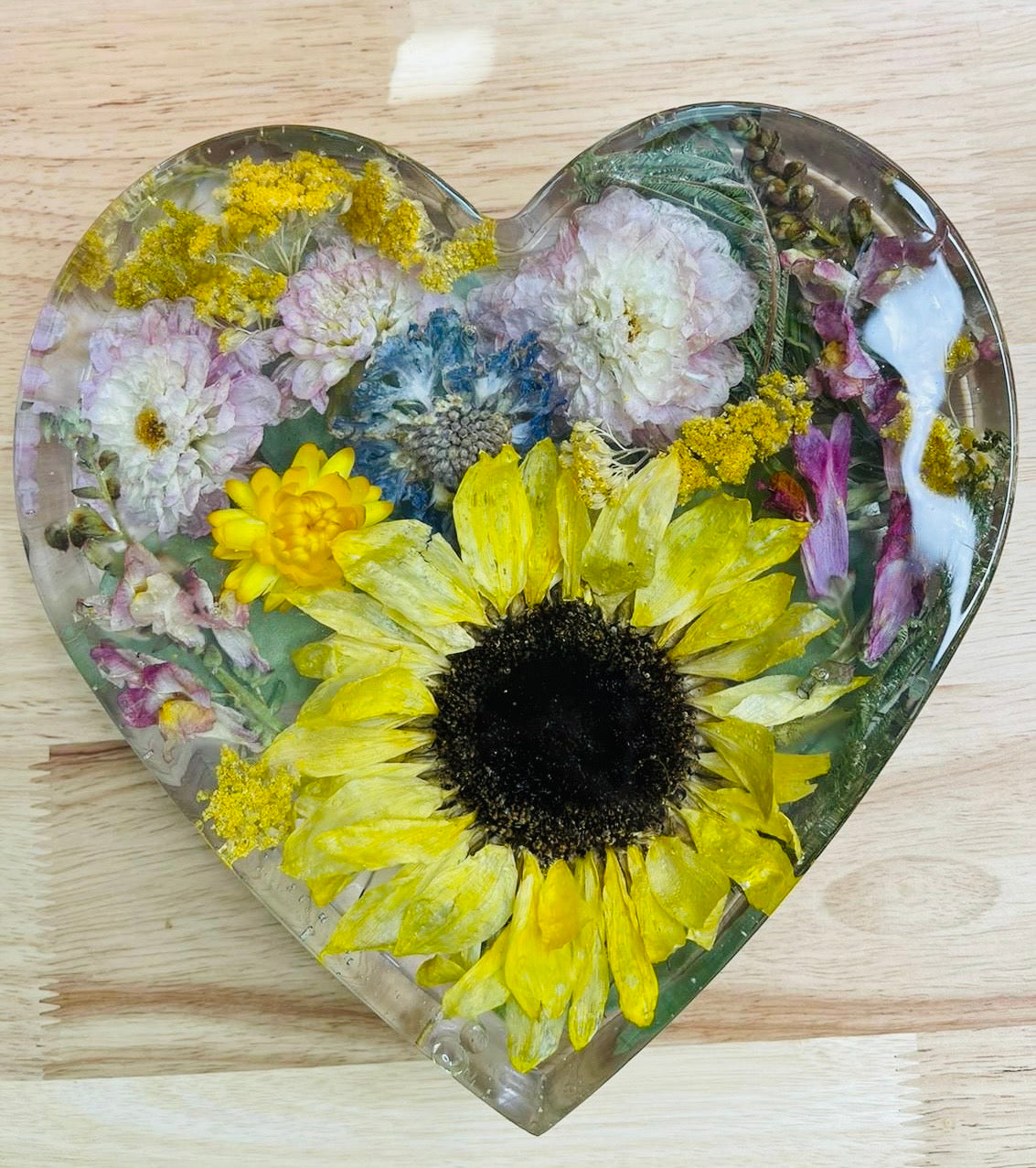 Heart Wedding Bouquet Preservation Flowers Funeral Memorial Flowers Display Gift Present