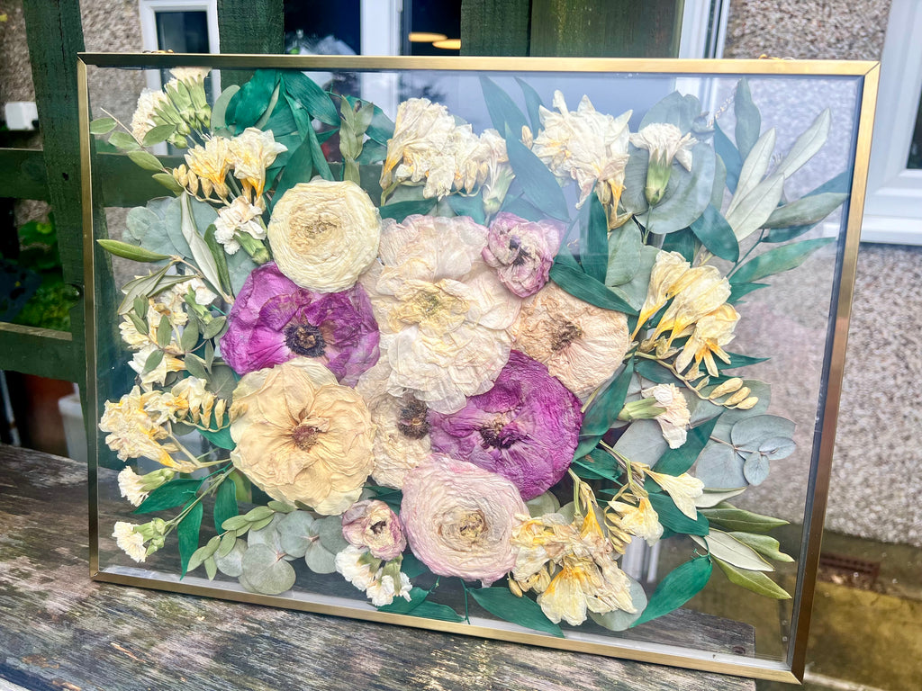 Pressed Flower Preservation Hanging Metal Wooden Frame