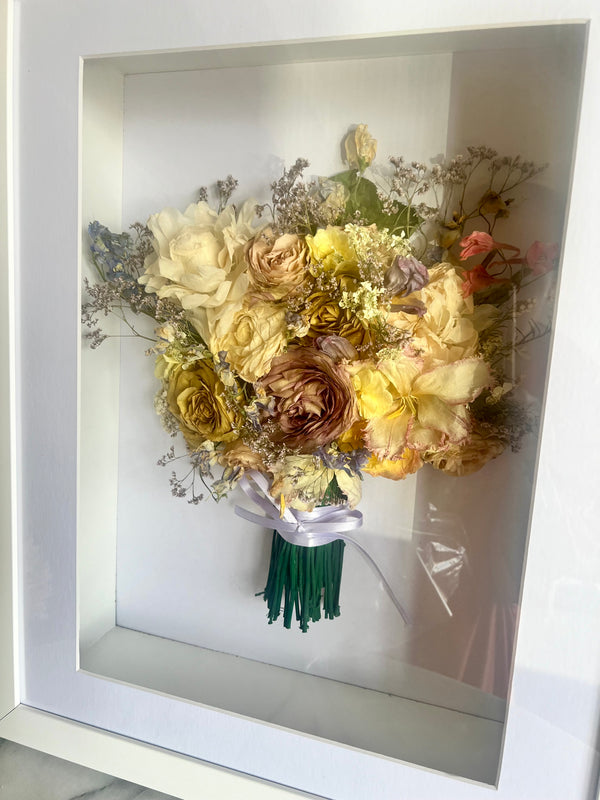 Flower Preservation Shadow Box Frames Wedding Flowers, Funeral Flowers, Anniversary Flowers - Preserve Your Memories a Timeless Keepsake