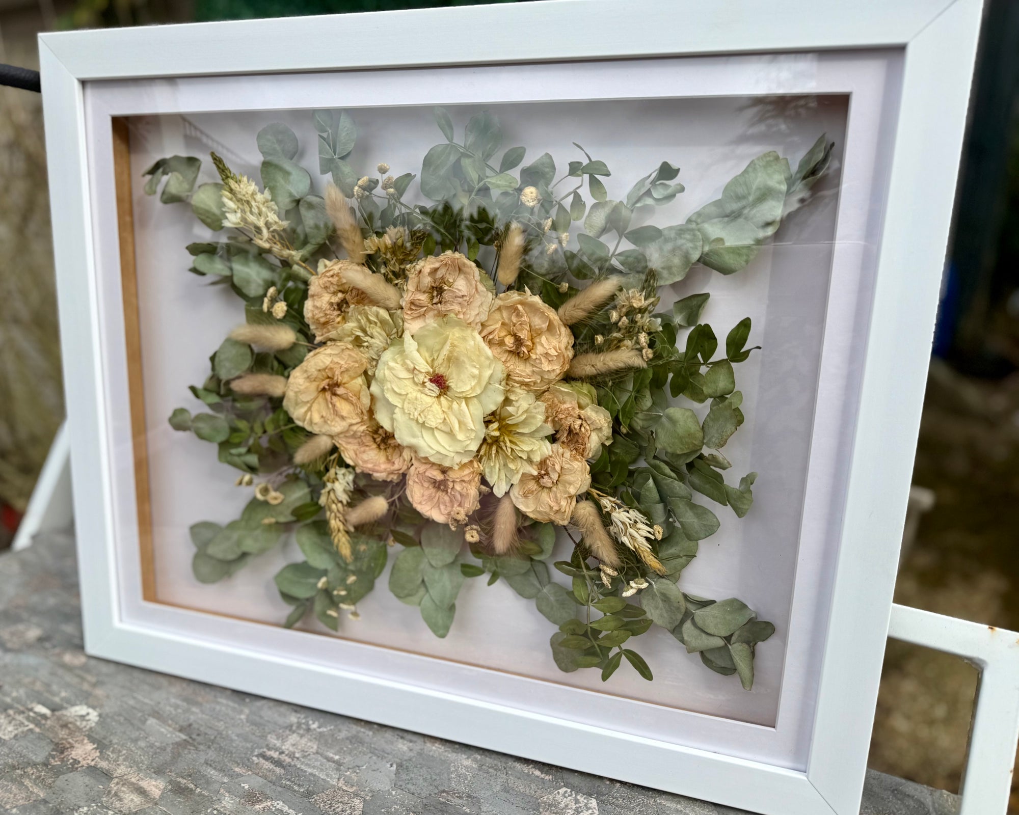 Pressed Flower Preservation Hanging Metal Wooden Frame