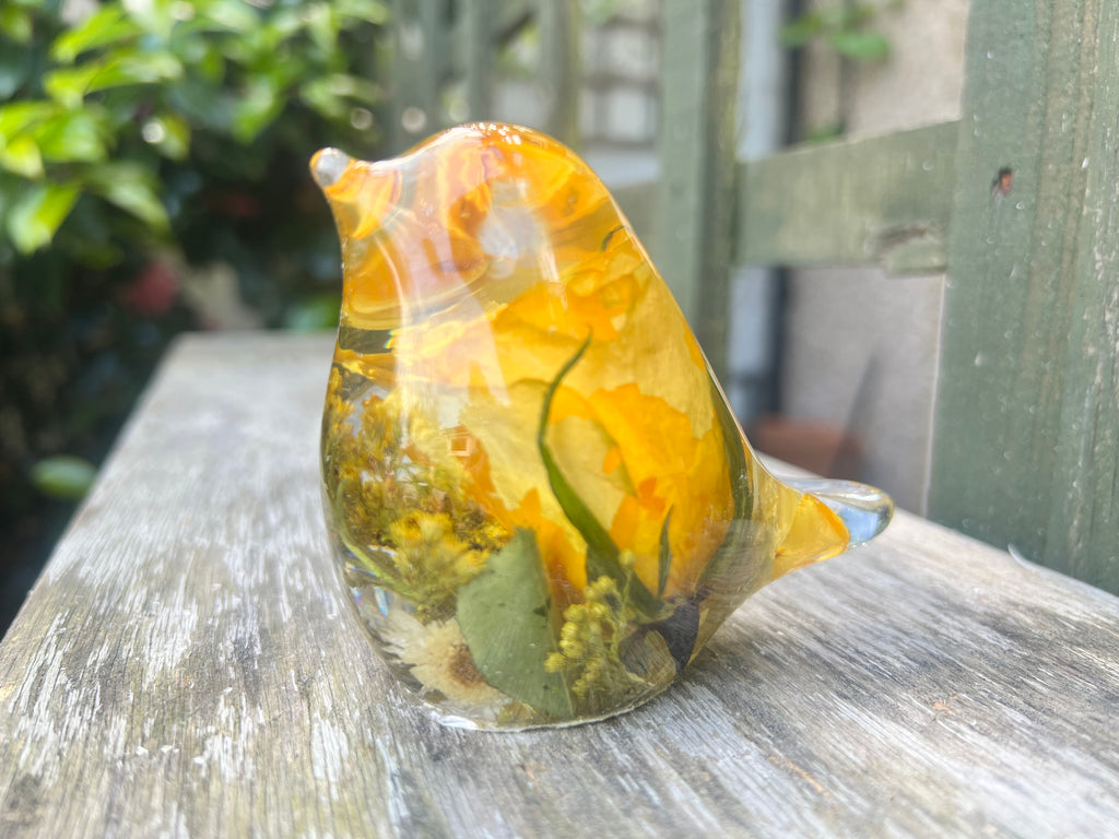 Resin Robin Bird Keepsake