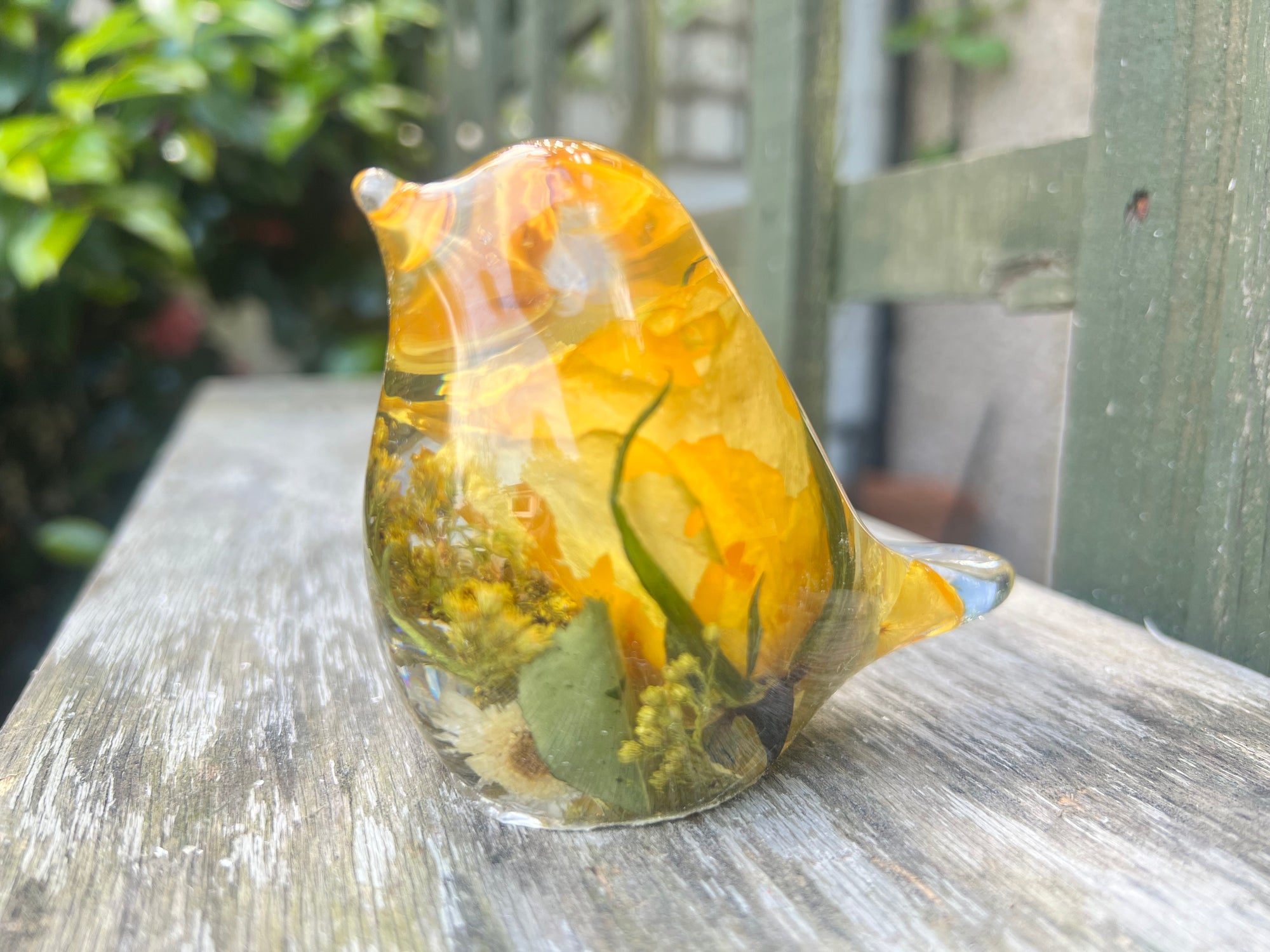 Resin Robin Bird Keepsake