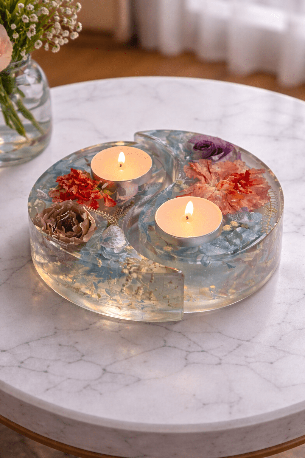 Resin Yin Yang Tealights - Artisan Palace