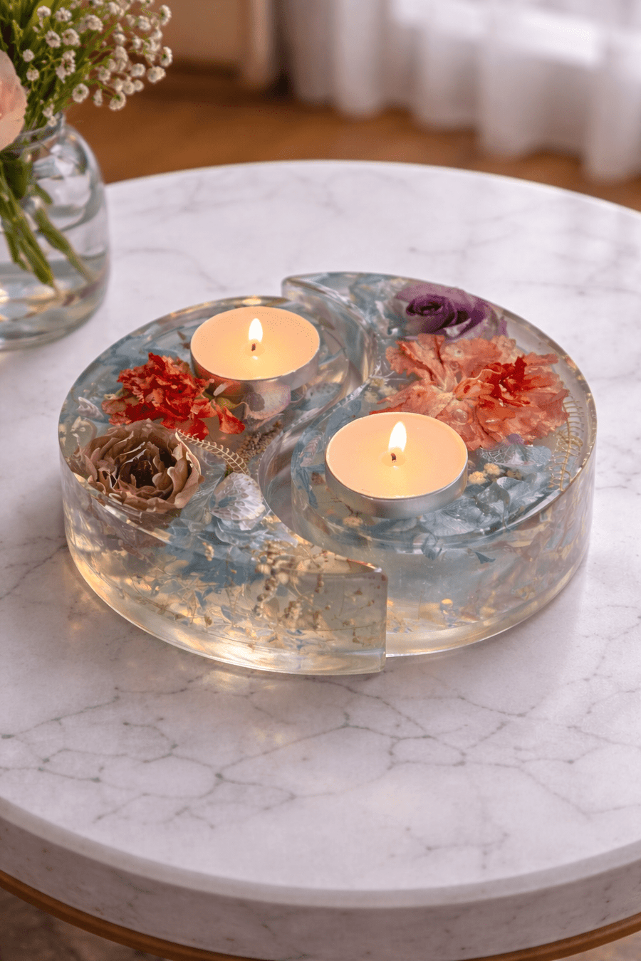 Resin Yin Yang Tealights - Artisan Palace