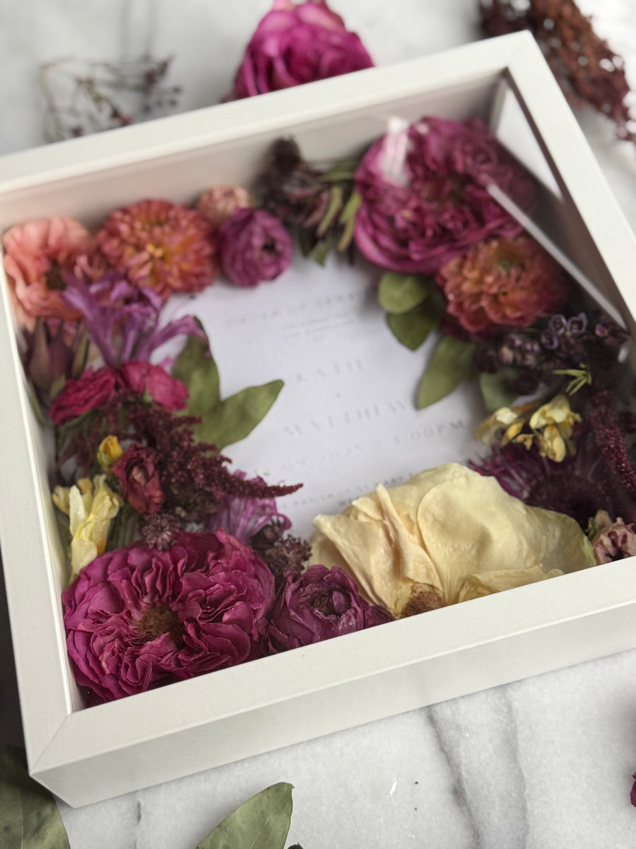 Pressed Flower Preservation Hanging Metal Wooden Frame