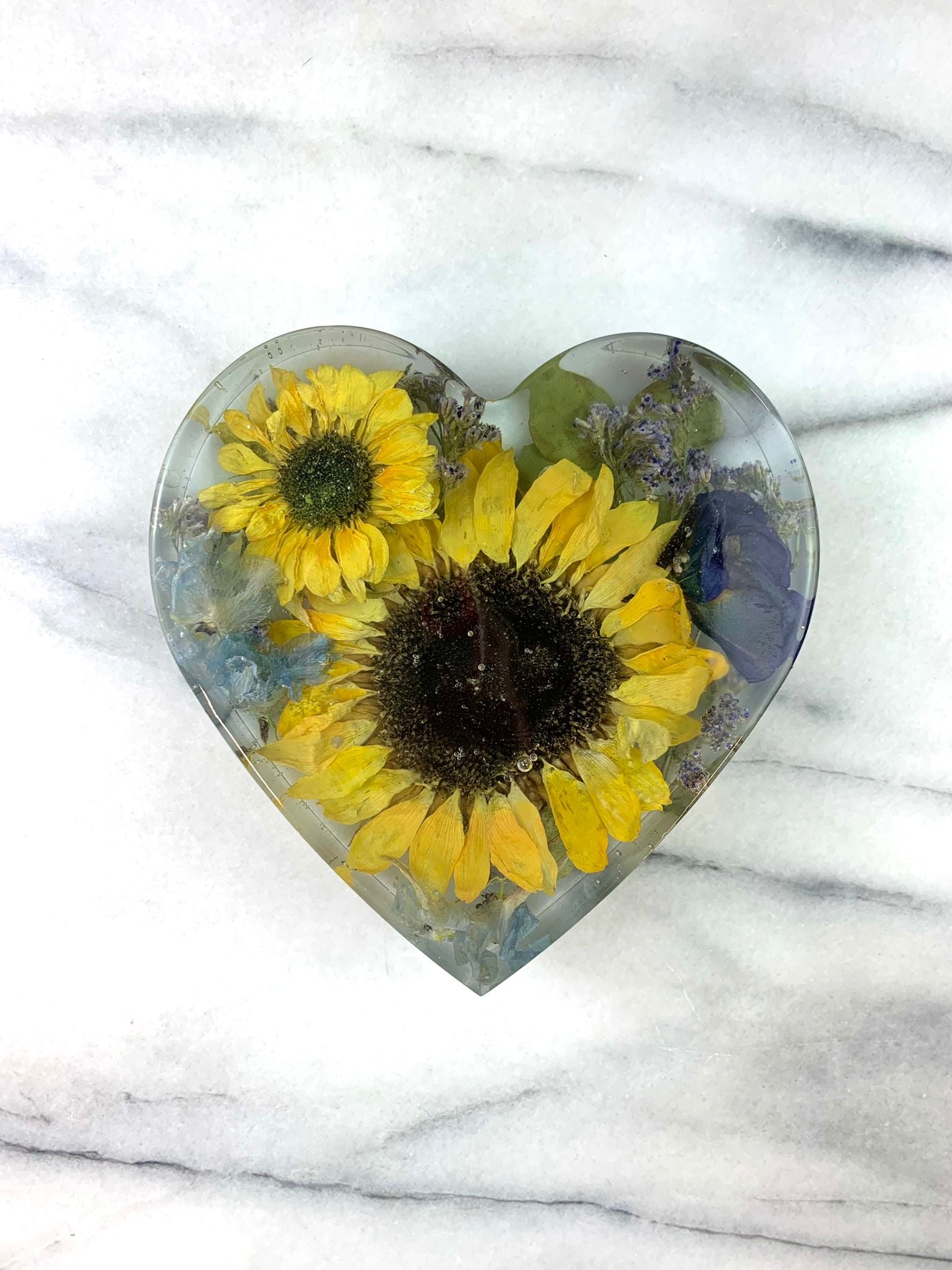 Heart Wedding Bouquet Preservation Flowers Funeral Memorial Flowers Display Gift Present