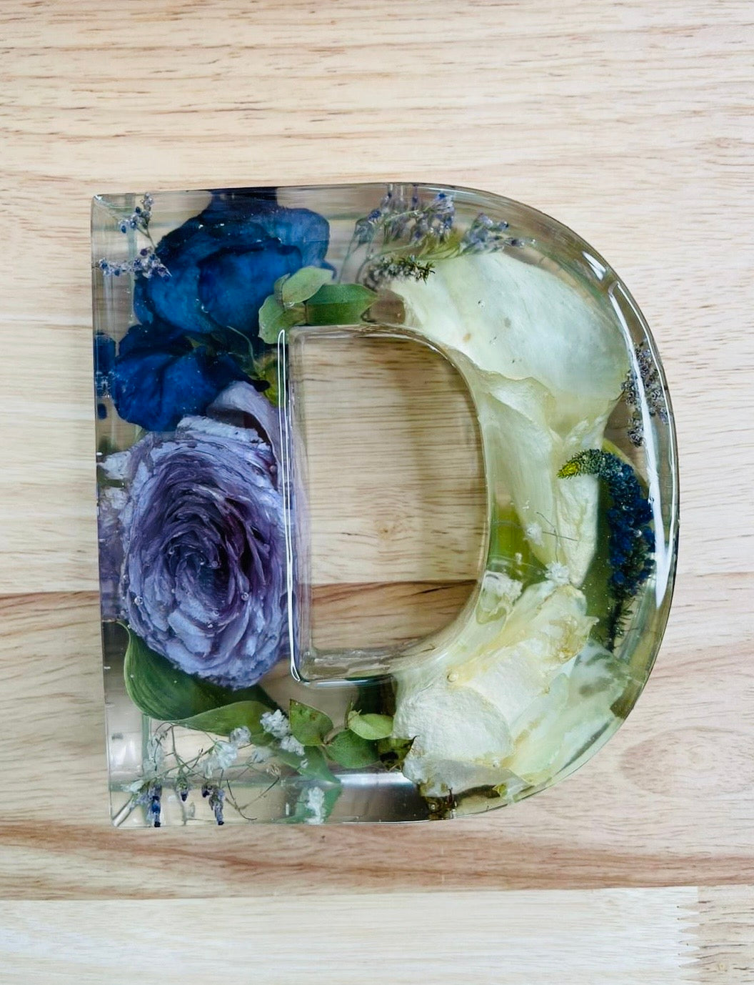 Jumbo Large Flower Preservation Letters 15CM x 4CM Letter for Wedding Bouquet Flowers, Funeral Flower Memorial Lettering Handmade Art