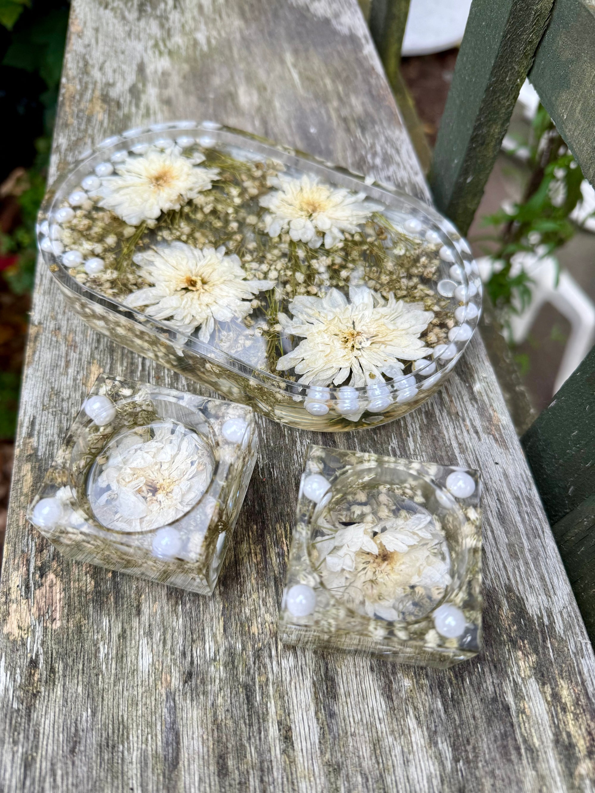 Resin Oval Deep Dish Trinket Tray