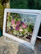 Pressed Flower Preservation Hanging Metal Wooden Frame
