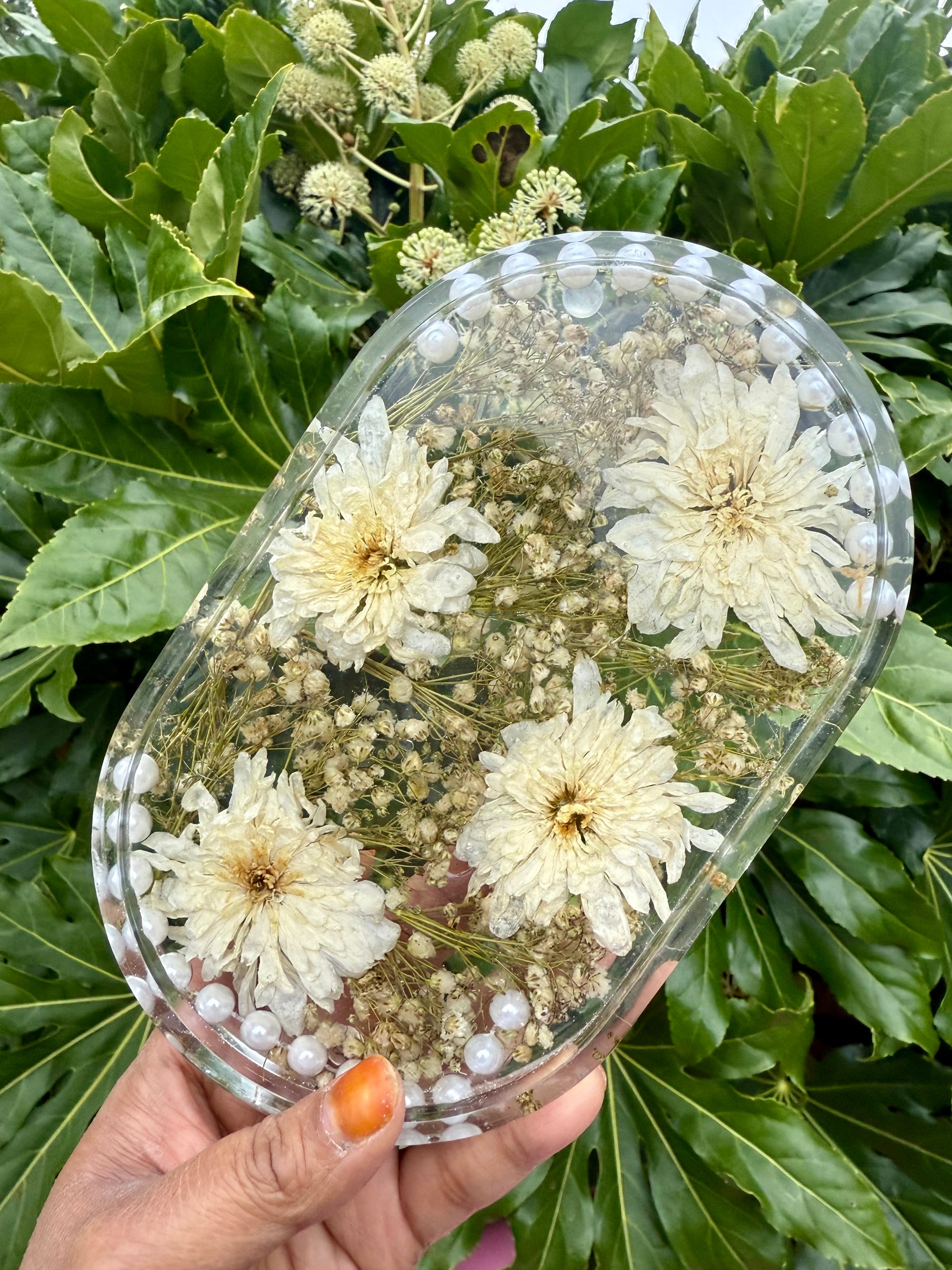 Resin Oval Deep Dish Trinket Tray