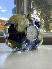 Resin Flower Clock - Artisan Palace