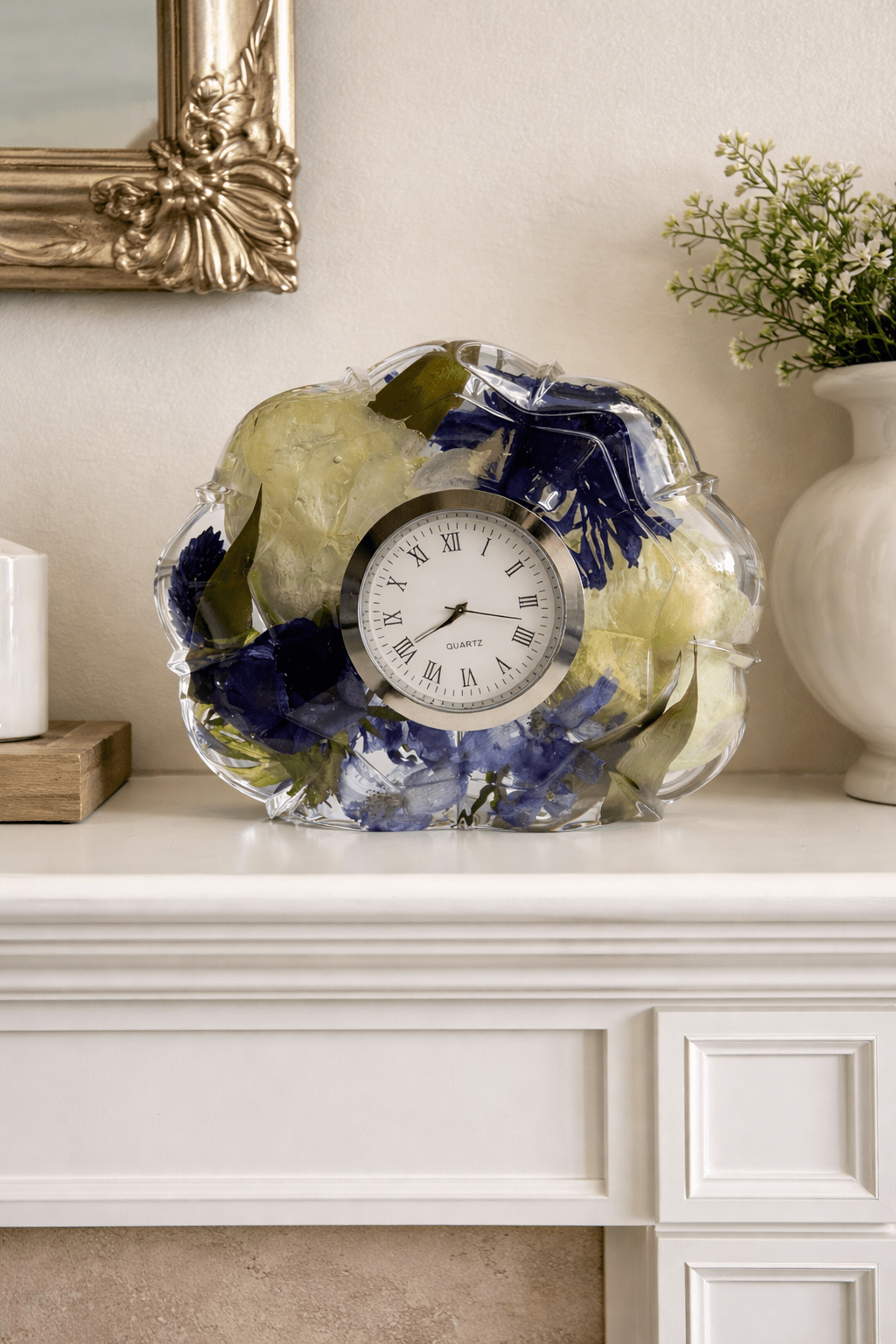 Resin Flower Clock - Artisan Palace