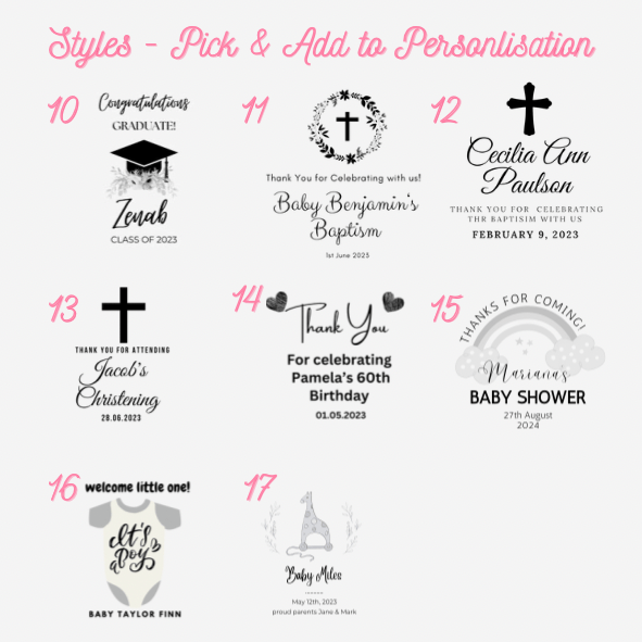Personalised Magnet Favors - Artisan Palace