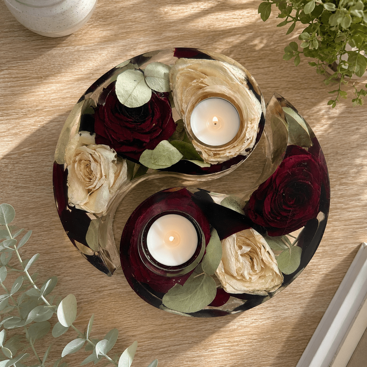 Resin Yin Yang Tealights - Artisan Palace