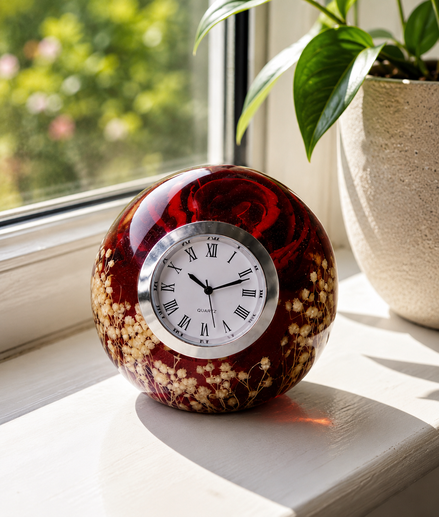 Resin Paperweight Clock