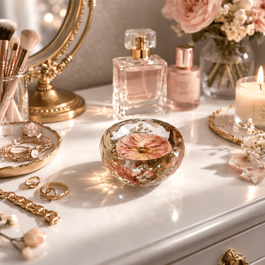 Resin Round Geometric Trinket Dish - Artisan Palace