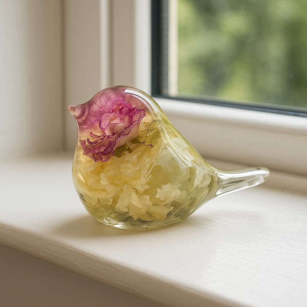 Resin Robin Bird Keepsake