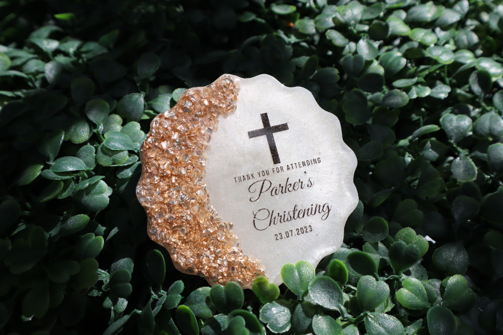Personalised Geode Shape Magnet Favors