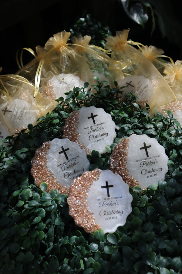 Personalised Geode Shape Magnet Favors