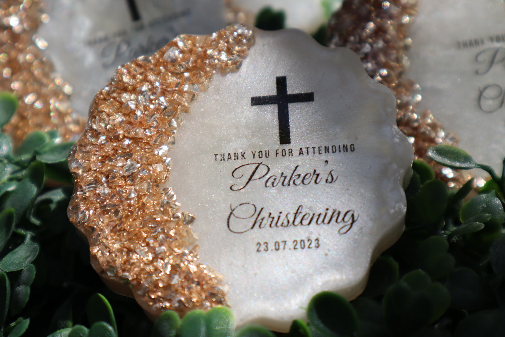 Personalised Geode Shape Magnet Favors