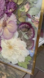 Pressed Flower Preservation Hanging Metal Wooden Frame