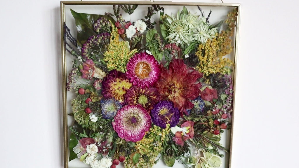 Pressed Flower Preservation Hanging Metal Wooden Frame