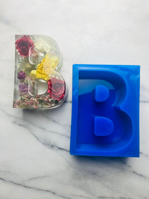 Large Platinum Silicone 15CM x 4CM Letter for Resin