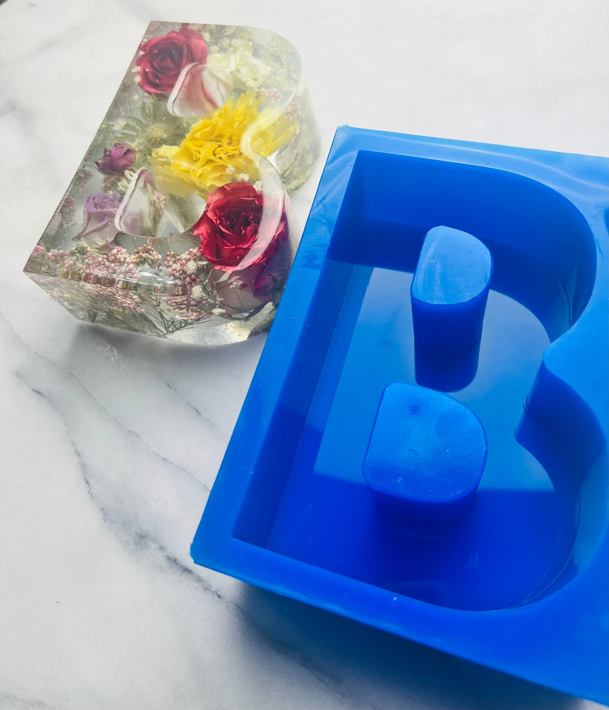 Large Platinum Silicone 15CM x 4CM Letter for Resin