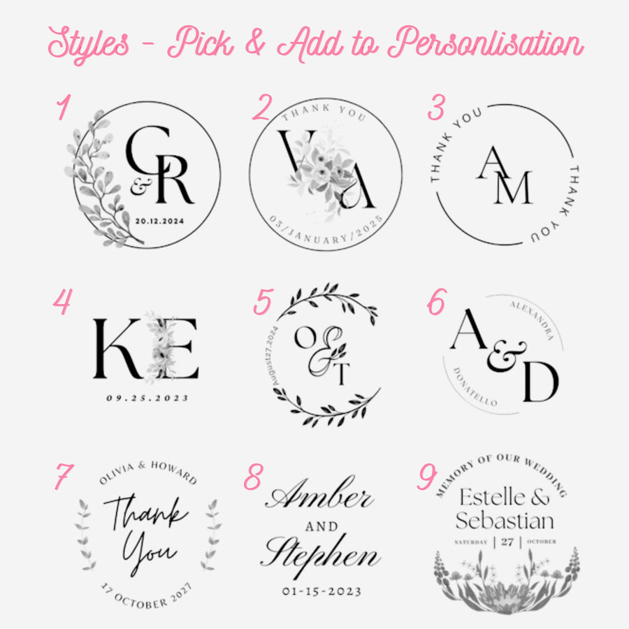 Personalised Magnet Favors - Artisan Palace