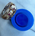 Round Tealight Platinum Silicone Mould Mold - 6CM x 2.5 - Perfect for Resin Art Flower Preservation Display