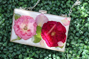 Resin Pressed Flower Clutch Bag - Artisan Palace