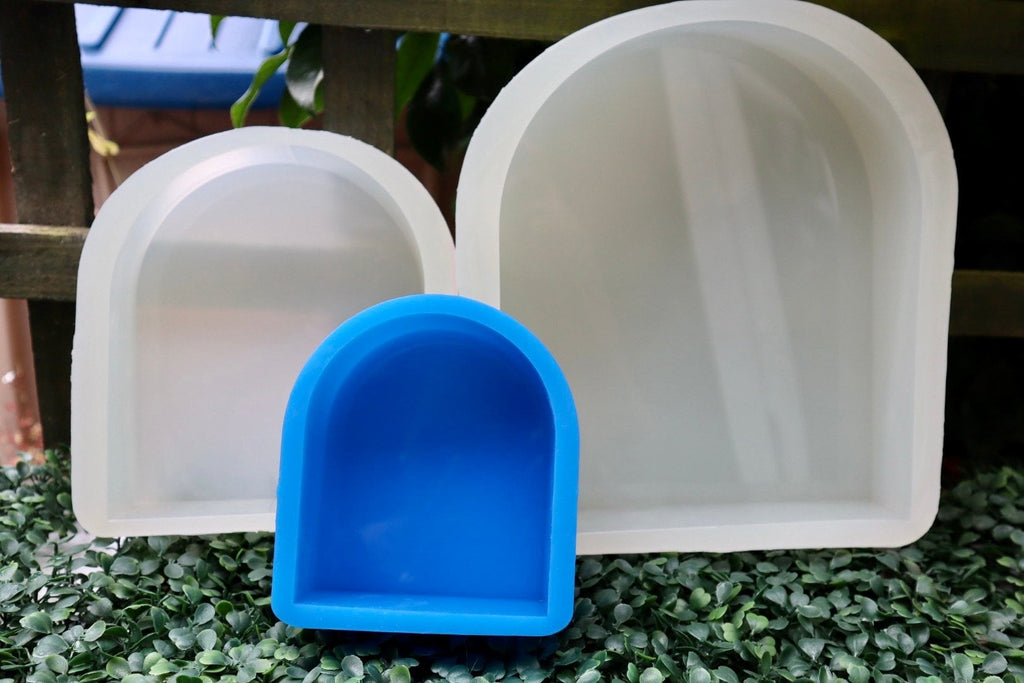 Jumbo Arch Mold for Resin, Jesmonite, Clay, Concrete Shiny Mould Platinum Silicone 25CM x 5CM Large Bookend Shape Classic Elegant Handmade