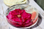 Coaster Round Circle Disk Flower Preservation Pressed Flowers Wedding Funeral Functional Gift 11cm x 2cm